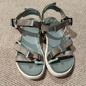 LIKE NEW Ecco Olive Strap Sandals